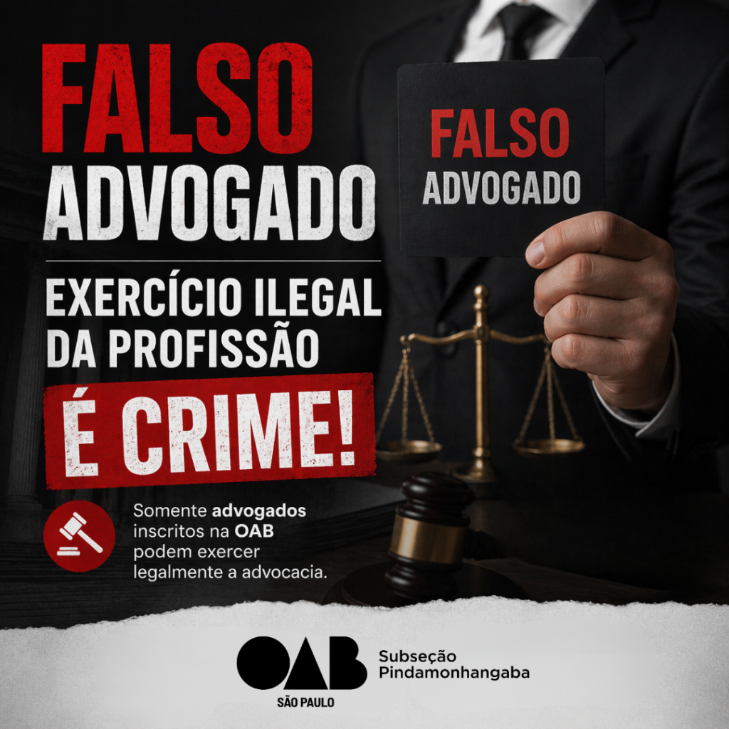OAB Pinda atua no combate ao falso exercício profissional e leva caso ao 1º DP.